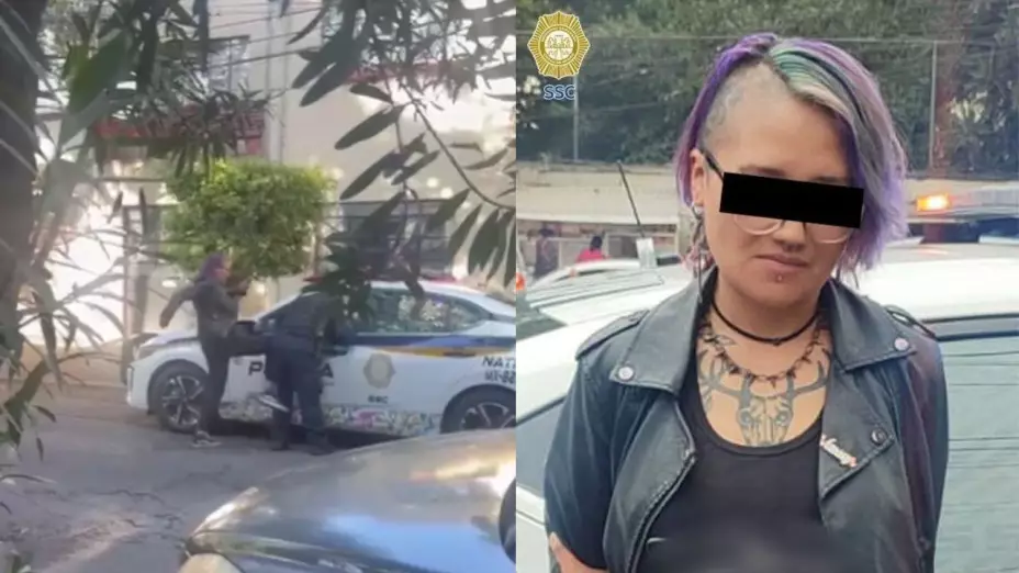 De los gritos a los golpes: mujer es detenida por atacar a uniformado en Benito Juárez