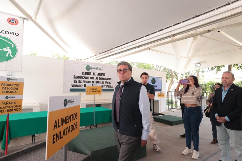 Monreal lanza centro de acopio en San Lázaro para apoyar a damnificados
