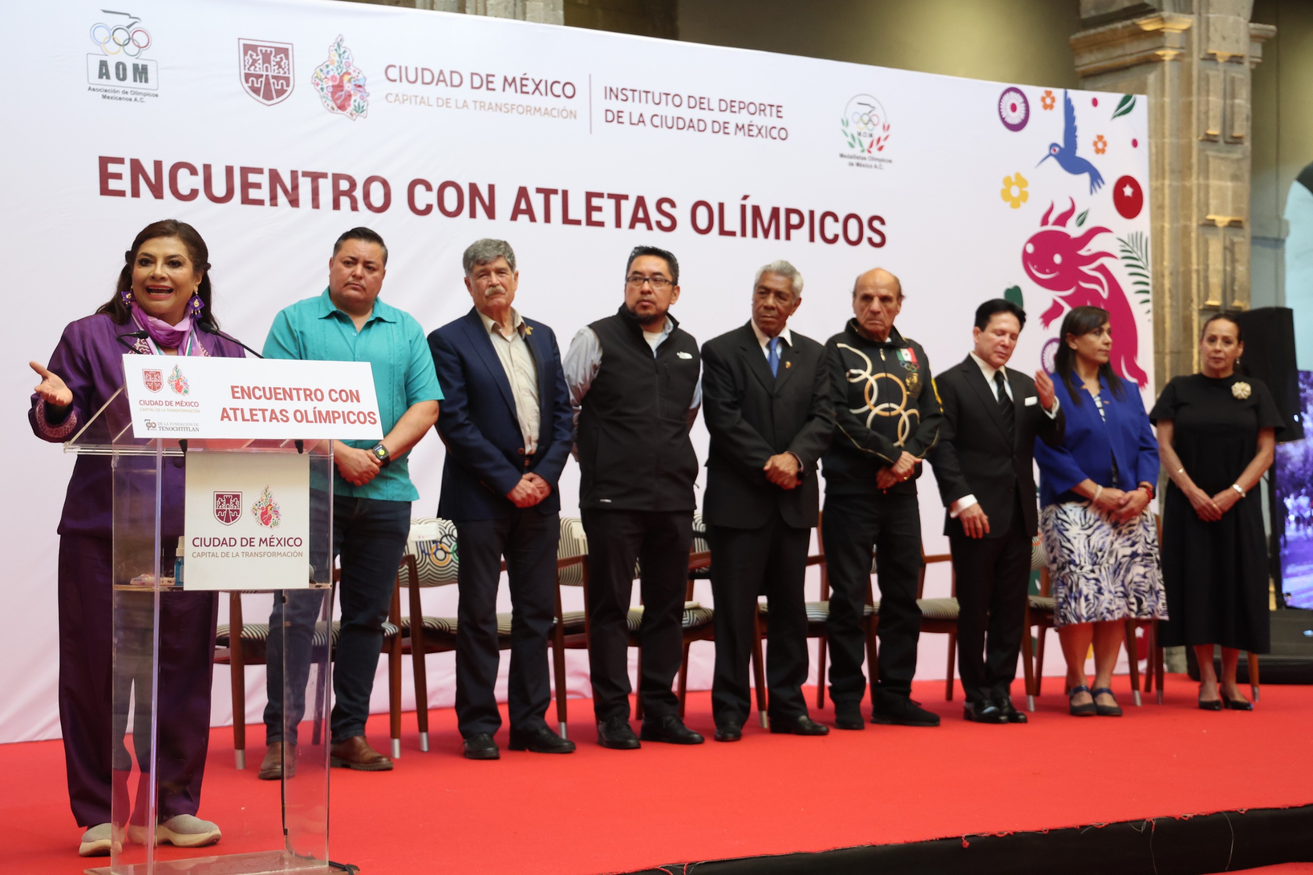 “Ustedes inspiran a México”: Clara Brugada celebra el legado olímpico nacional