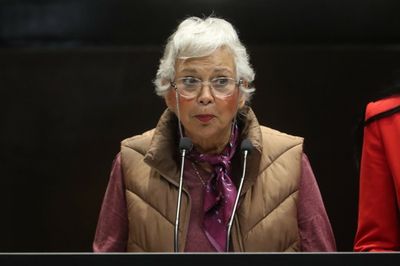 Olga Sánchez Cordero cuestiona reforma a la Ley de Amparo en San Lázaro