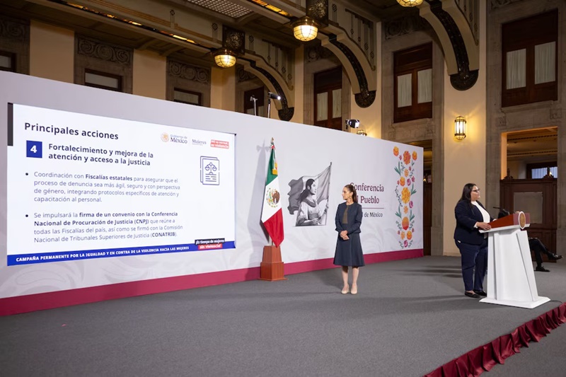 Sheinbaum lanza campaña nacional contra el abuso sexual en México