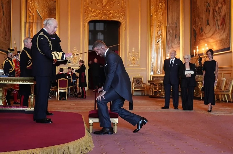 David Beckham ya es ‘Sir’: recibe título de caballero del rey Carlos III