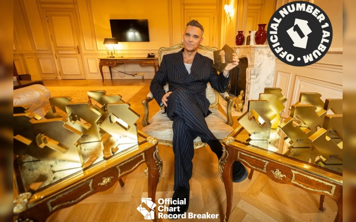 Robbie Williams rompe el récord histórico de The Beatles en Reino Unido