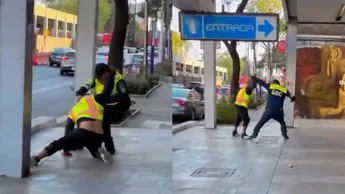 Riña captada en video frente al Metro San Antonio Abad activa Asuntos Internos de la SSC