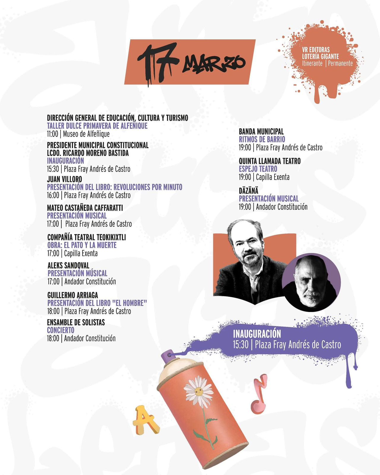 Villoro y Arriaga deslumbran a Toluca en la apertura de PrimaverArte 2026