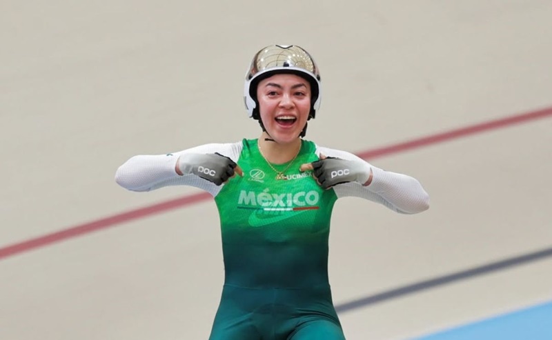 Yareli Acevedo gana oro en Copa del Mundo de ciclismo de pista