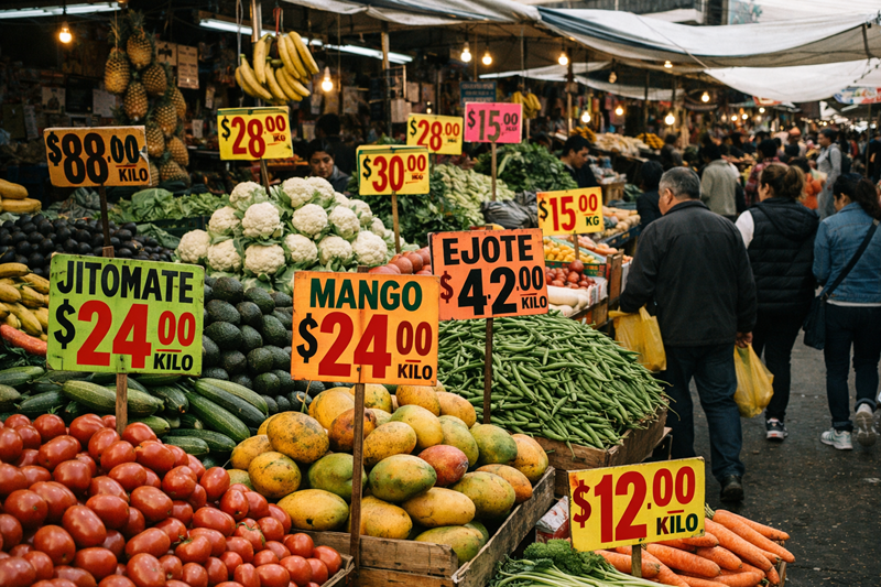 Inflación en México contenida pese al alza del 4.59% en alimentos básicos
