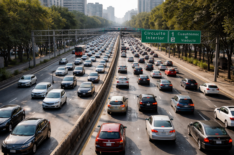 CDMX registra movilidad moderada y calidad del aire aceptable este miércoles