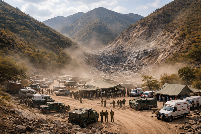 A 23 días del colapso, persiste búsqueda de minero atrapado en Sinaloa