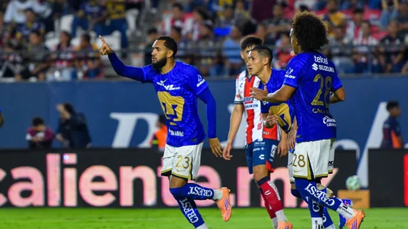 Pumas sube al segundo lugar tras vencer a San Luis